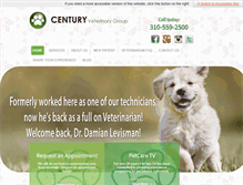 Tablet Screenshot of centuryvet.com